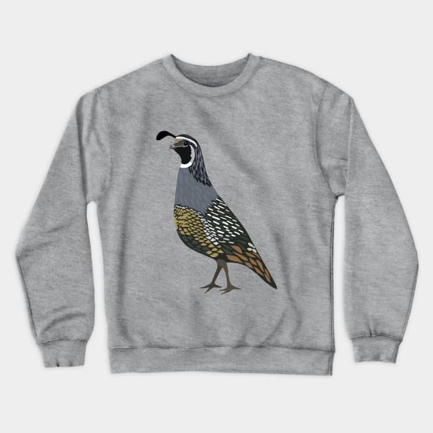 California Quail Crewneck Sweatshirt by juliabohemian